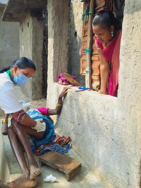 Korra Laxmi Receiving Field Care